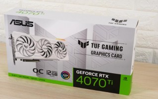 ASUS TUF Gaming RTX 4070 Ti White 12GB GDDR6X OC显卡开箱评测