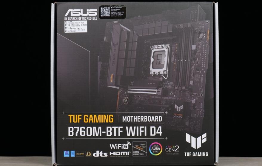 华硕TUF GAMING B760M-BTF WIFI D4主板开箱评测（华硕b75 tpm2.0）-第2张图片-装机笔记