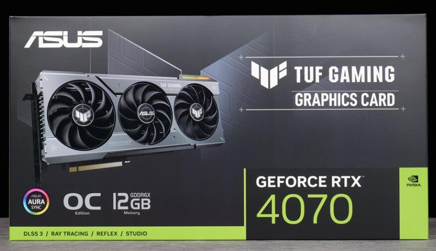 华硕TUF Gaming GeForce RTX4070 OC显卡开箱评测-第1张图片-装机笔记