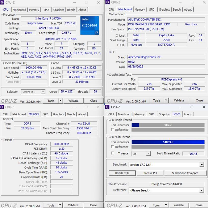 i9 14900K、i7 14700K、i5 14600K对比评测（i5 14000和i7）-第5张图片-装机笔记