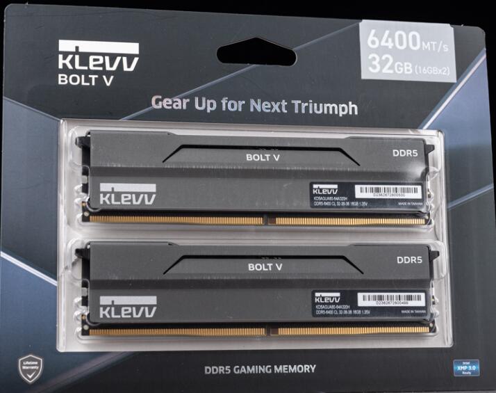 KLEVV BOLT V DDR5 6400MT/s 16GBx2內存开箱评测-第1张图片-装机笔记