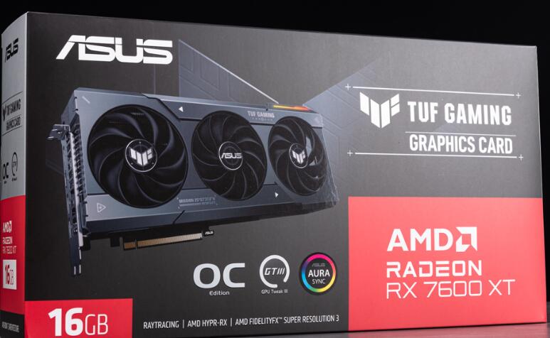 ASUS TUF Gaming RX7600XT OC 16GB开箱评测（华硕rx6700xt）-第2张图片-装机笔记