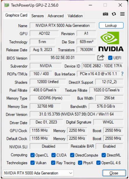 NVIDIA RTX5000 Ada Generation专业绘图卡开箱评测（专业绘图显卡评测）-第16张图片-装机笔记