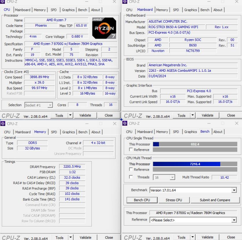 AMD Ryzen 8700G和8600G开箱评测（amd8600/8700m）-第10张图片-装机笔记