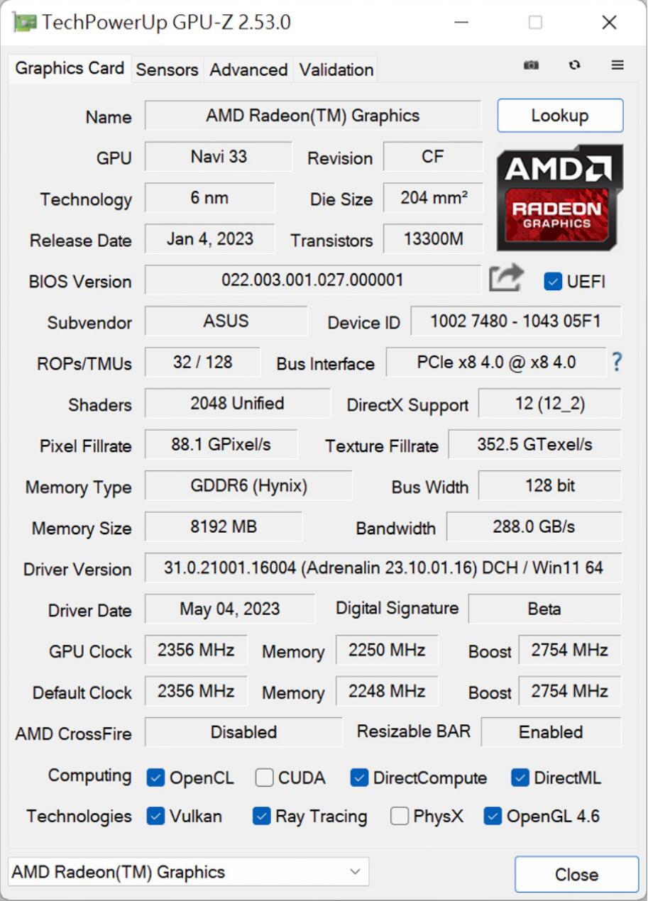 ASUS ROG Strix Radeon RX 7600 OC Edition显卡开箱评测（rx6700xt华硕）-第7张图片-装机笔记