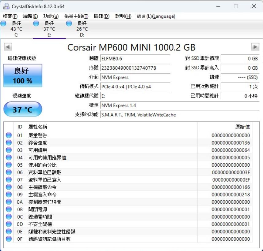 Corsair MP600 MINI 1TB M.2 2230 NVMe SSD开箱评测（m600 msata）-第5张图片-装机笔记